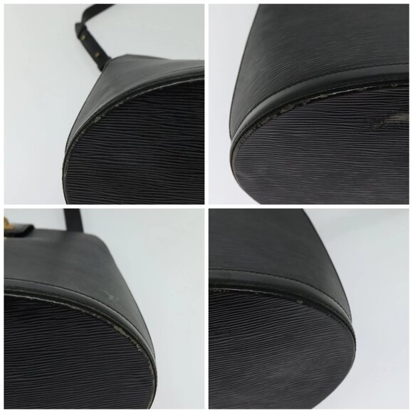 LOUIS VUITTON Epi Cluny Shoulder Bag Black M52252 LV Auth 115278 - Picture 14 of 16